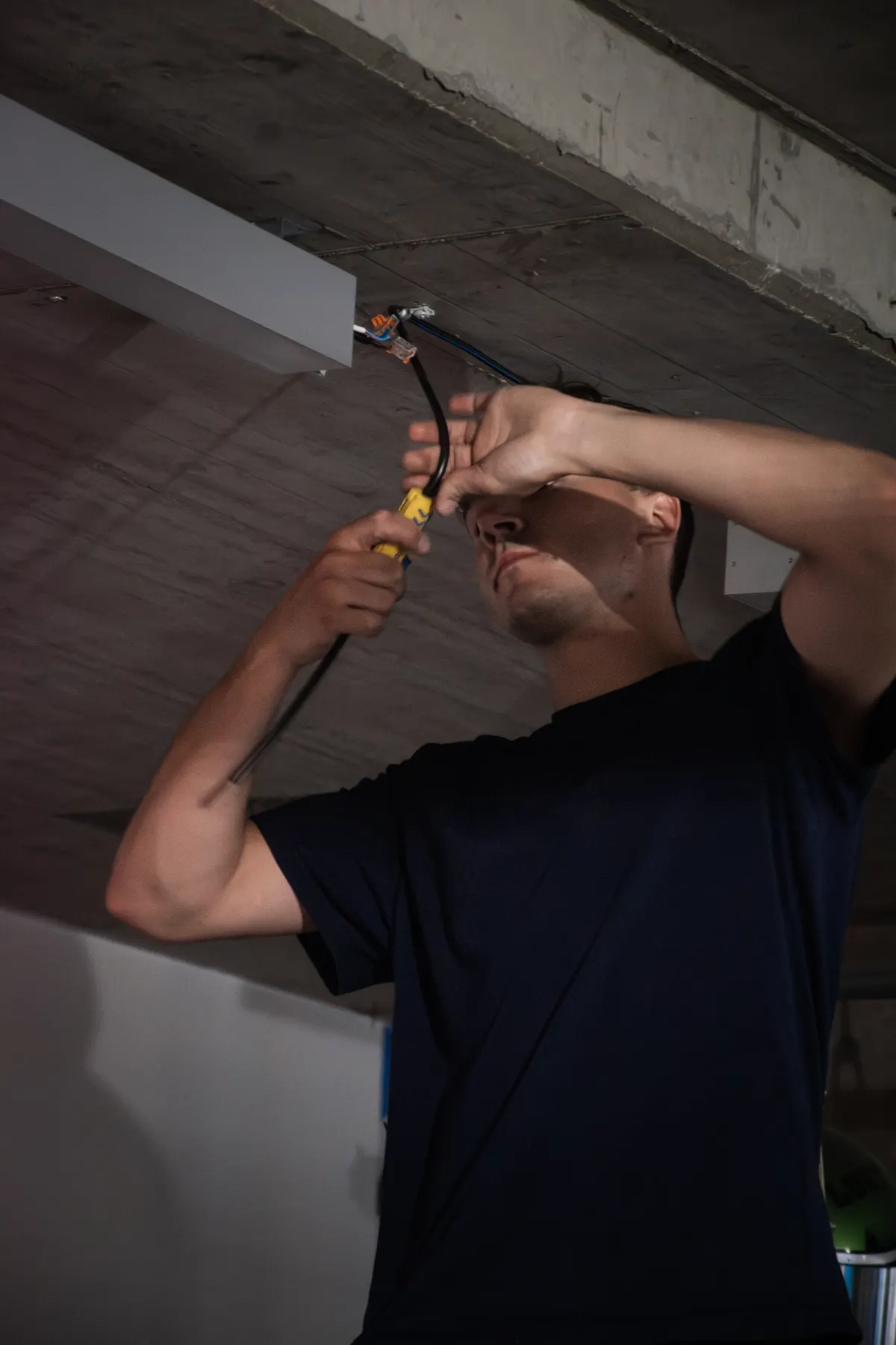 Detail elektroinstalace pro světelné řízení Spectoda